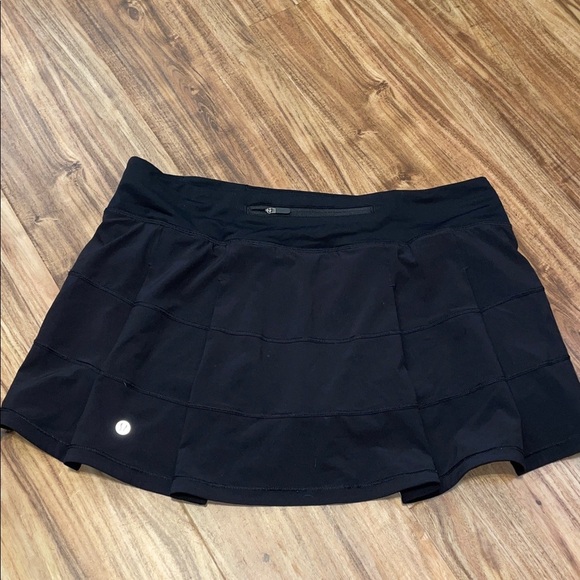 Lululemon women’s 10 medium skirt Pace Rival skort black mid rise light athletic - Picture 5 of 10